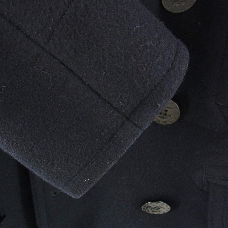 Buzz Rickson's バズリクソンズ TYPE PEA COAT NAVAL CLOTHING FACTORY WOOL LINING  Pコート ピーコート ネイビー系 36【中古】