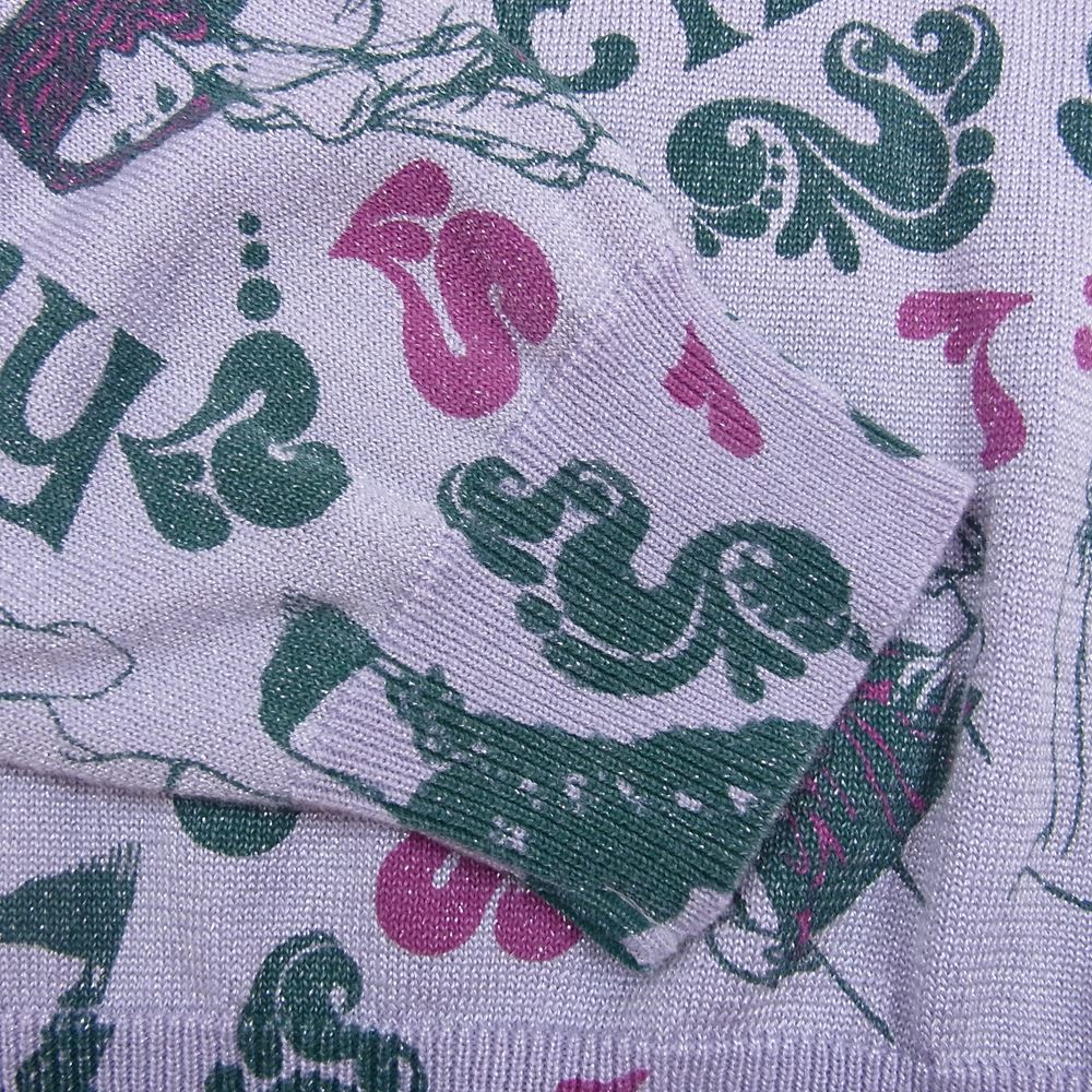 HYSTERIC GLAMOUR ヒステリックグラマー 01211NS09 WOMAN柄 プルオーバー ニット パープル系 F【中古】