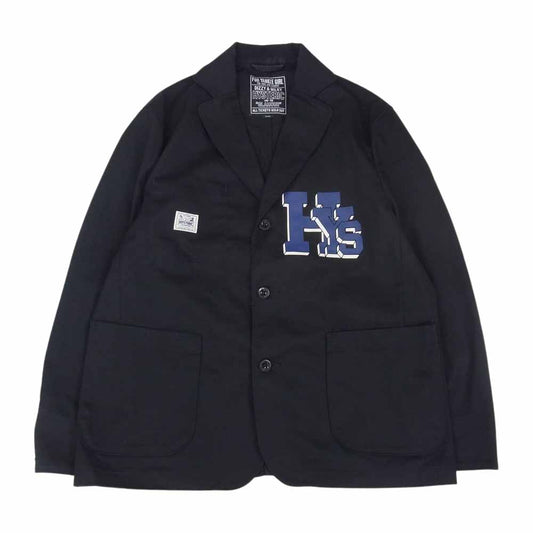 HYSTERIC GLAMOUR ヒステリックグラマー 02221AJ01 HYS COLLEGE カバーオール ジャケット ブラック系 L【中古】
