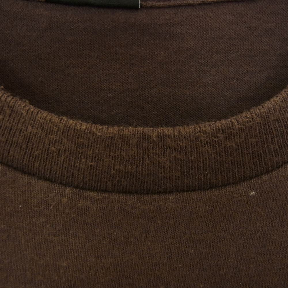 STUSSY ステューシー デカロゴ ラスタ Tシャツ ブラウン系 L【中古】