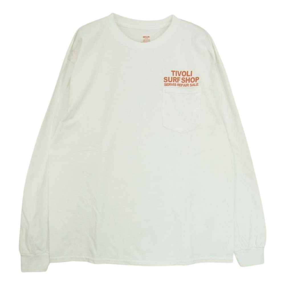 Psicom サイコム Long Sleeve ISUMI RECORD ロンT 長袖 Tシャツ ホワイト  ホワイト系 L【中古】