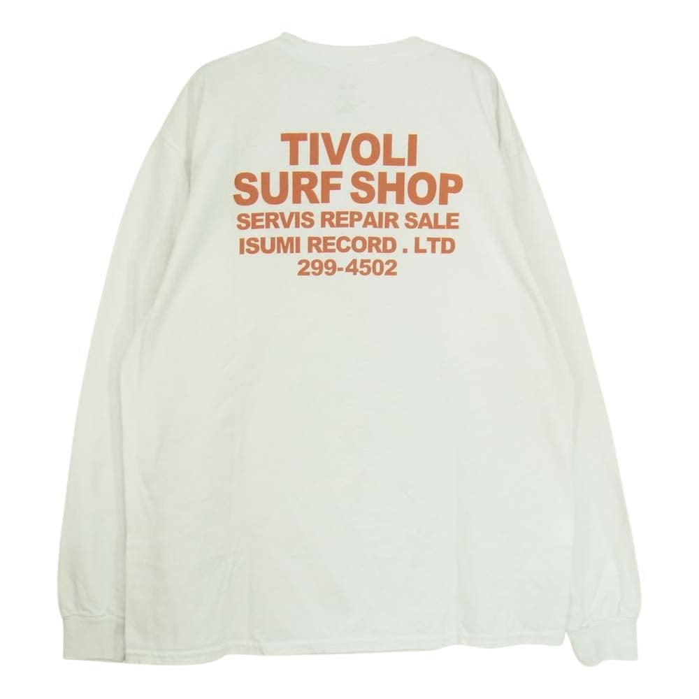 Psicom サイコム Long Sleeve ISUMI RECORD ロンT 長袖 Tシャツ ホワイト  ホワイト系 L【中古】