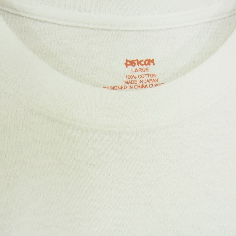 Psicom サイコム Long Sleeve ISUMI RECORD ロンT 長袖 Tシャツ ホワイト  ホワイト系 L【中古】