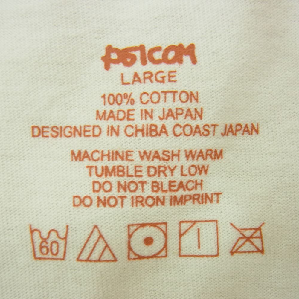 Psicom サイコム Long Sleeve ISUMI RECORD ロンT 長袖 Tシャツ ホワイト  ホワイト系 L【中古】