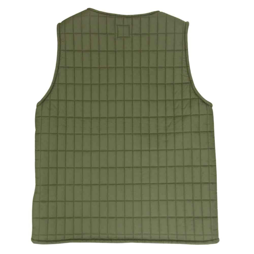 Psicom サイコム God Like Vest キルティング ベスト ボア ベスト カーキ系 M【美品】【中古】