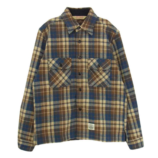 トロフィークロージング ウール チェック シャツ マルチカラー系 14【中古】