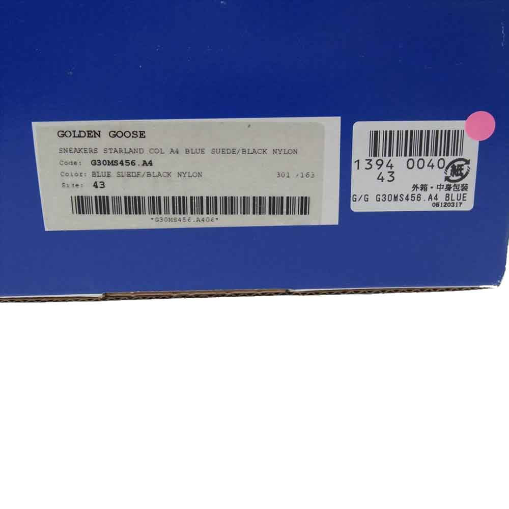 GOLDEN GOOSE ゴールデングース G30MS456.A4 STARLAND スターランド ローカット スニーカー グレー系 ブラック系 43【中古】