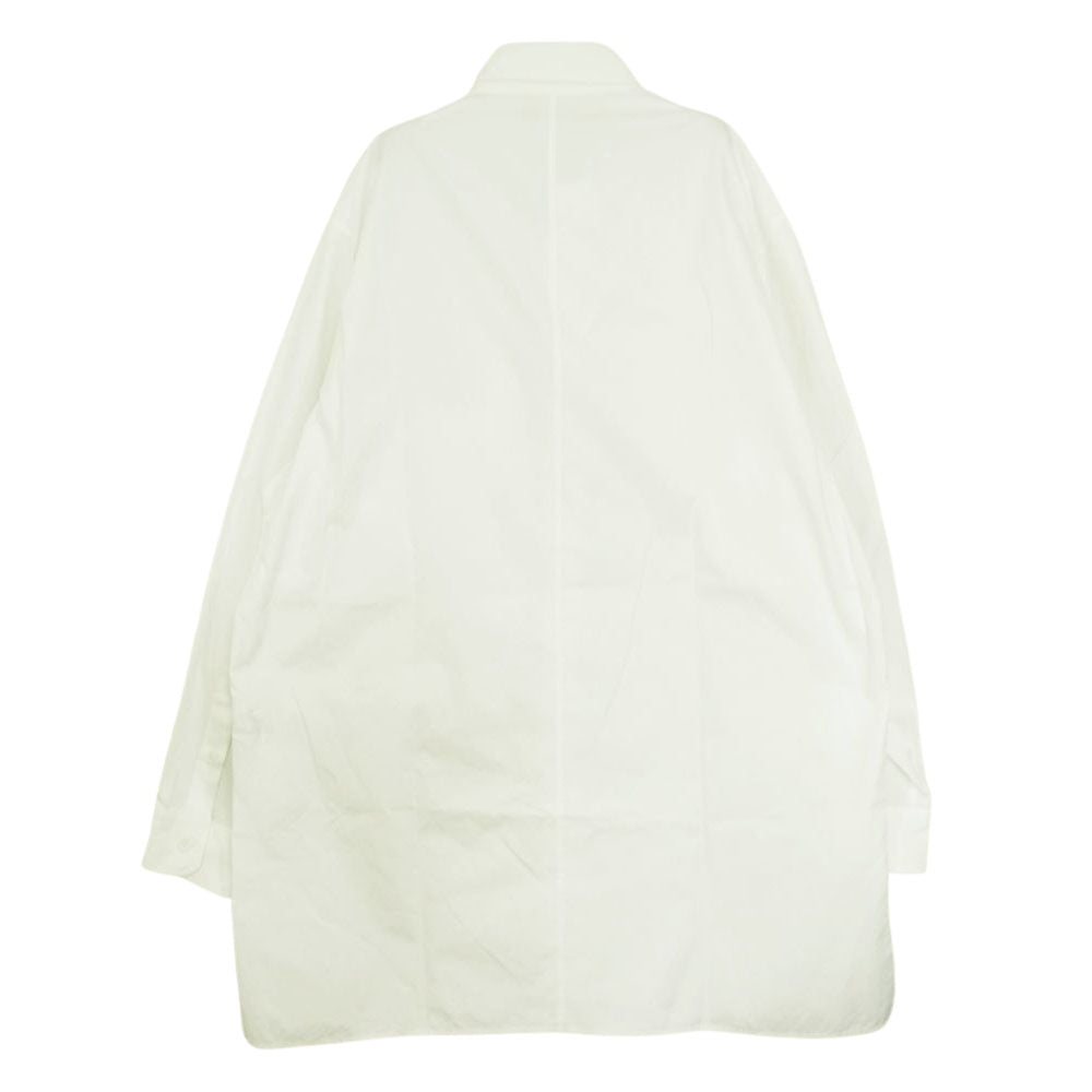 Yohji Yamamoto POUR HOMME ヨウジヤマモトプールオム 20AW HR-B23-053 ノー フィクシング ブロード クロス シャツ ホワイト系 3【中古】