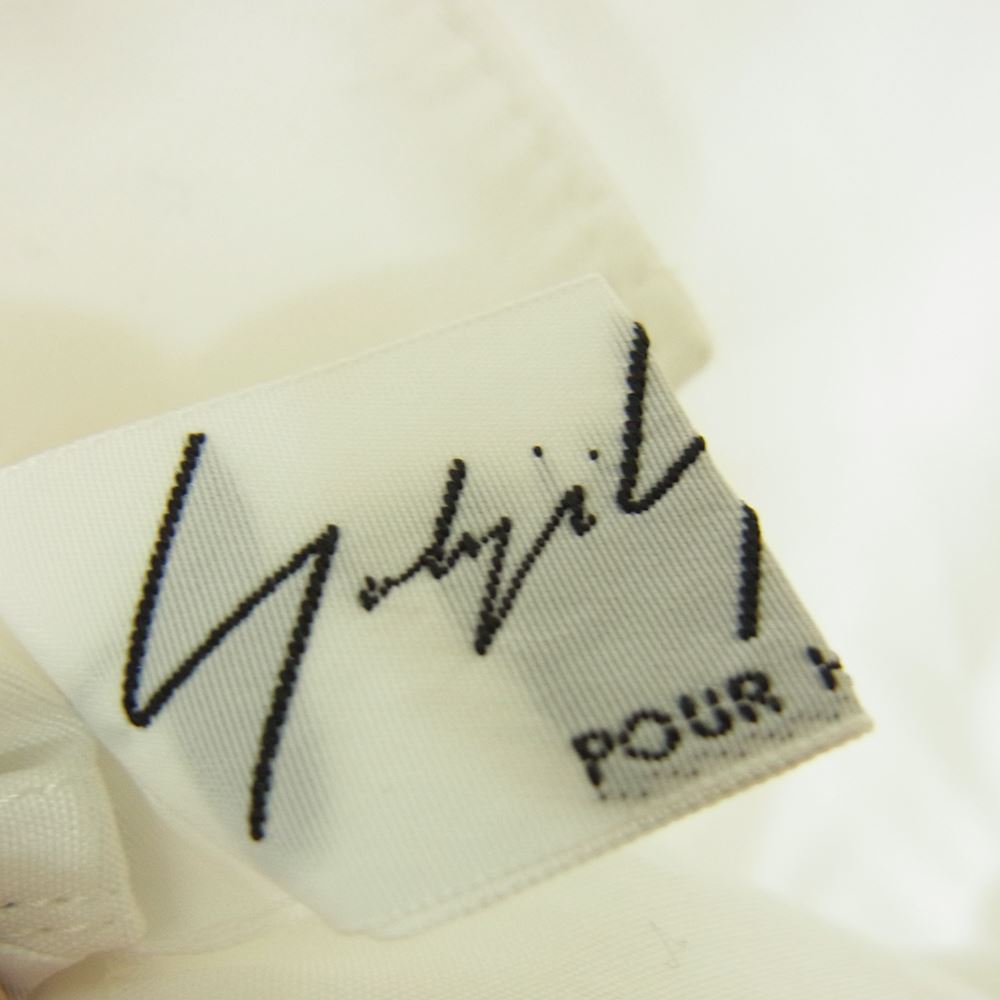 Yohji Yamamoto POUR HOMME ヨウジヤマモトプールオム 20AW HR-B23-053 ノー フィクシング ブロード クロス シャツ ホワイト系 3【中古】