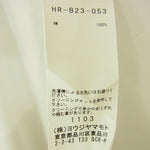 Yohji Yamamoto POUR HOMME ヨウジヤマモトプールオム 20AW HR-B23-053 ノー フィクシング ブロード クロス シャツ ホワイト系 3【中古】