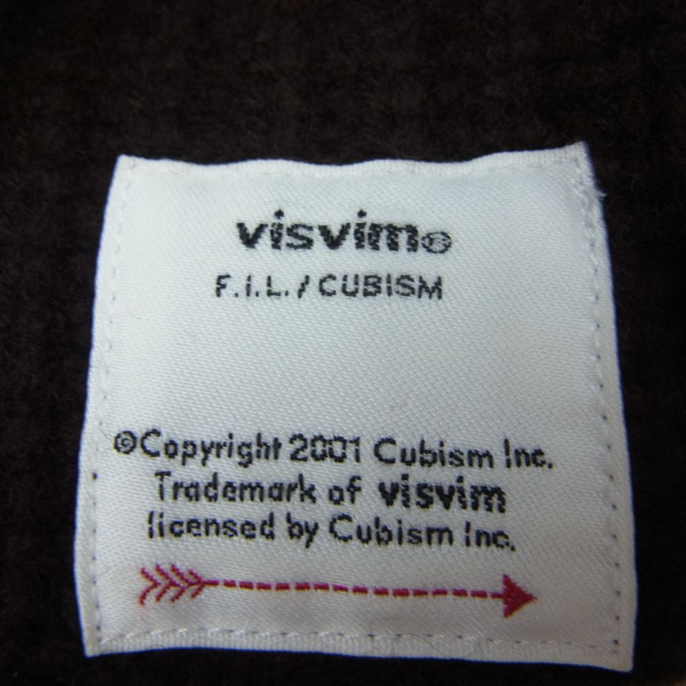 VISVIM ビズビム 14AW 0114203003016 14AW KNIT BEANIE WOOL ニット ビーニー ウール ブラウン ブラウン系 F【中古】