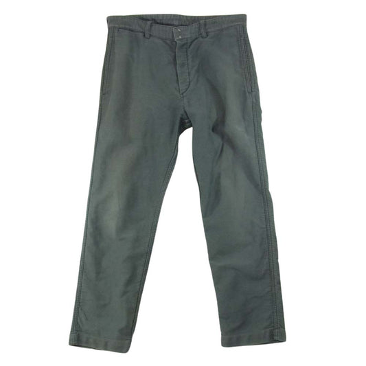 VISVIM ビズビム 14SS 0114105008013 pastoral pants HW damaged moleskin テーパードパンツ ボタンフライ コットン グレー系 2【中古】