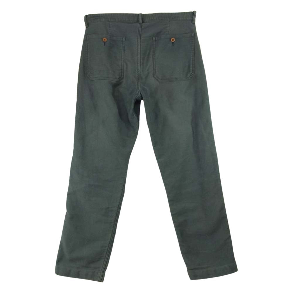 VISVIM ビズビム 14SS 0114105008013 pastoral pants HW damaged moleskin テーパードパンツ ボタンフライ コットン グレー系 2【中古】