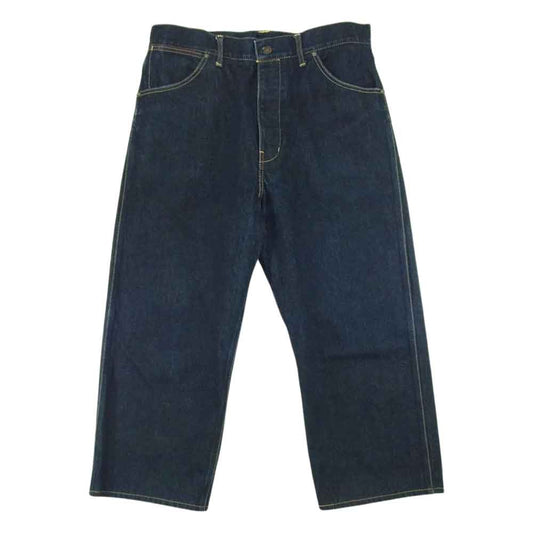 VISVIM ビズビム 18SS 0118105005040 SS HAKAMA PANTS UNWASHED RED EDGE 袴 ハカマ ワイド デニム パンツ インディゴブルー系 2【中古】