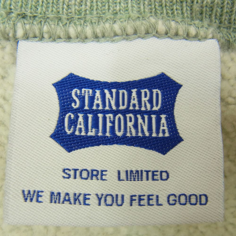 STANDARD CALIFORNIA スタンダードカリフォルニア SD 88/12 Baseball Logo Sweat Official Store Limited オフィシャルストア限定 ベースボール ロゴ スウェット グリーン系 M【美品】【中古】