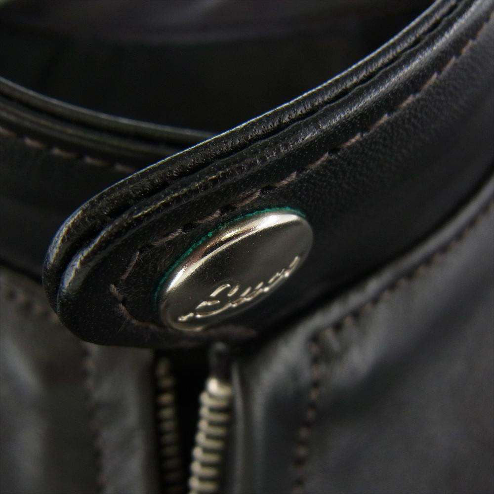 The REAL McCOY'S ザリアルマッコイズ BUCO ブコ J-100 黒芯 ホースハイド シングル ライダース ジャケット ブラック系 36【美品】【中古】