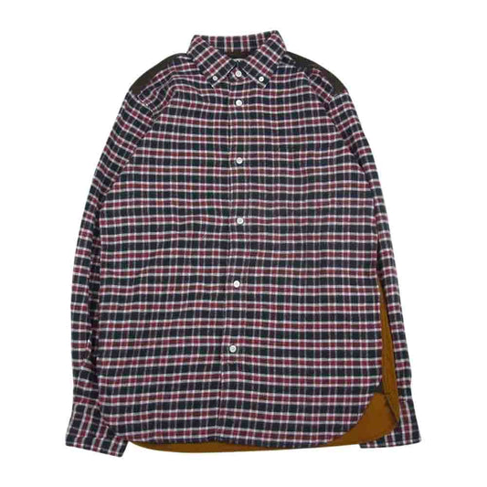 JUNYA WATANABE COMME des GARCONS MAN ジュンヤワタナベコムデギャルソンマン WR-B907 再構築 チェック柄 フランネル コーデュロイ 切替シャツ マルチカラー系 S【中古】