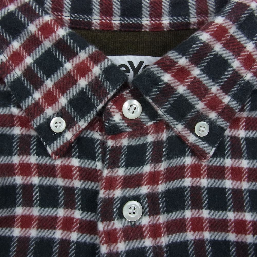 JUNYA WATANABE COMME des GARCONS MAN ジュンヤワタナベコムデギャルソンマン WR-B907 再構築 チェック柄 フランネル コーデュロイ 切替シャツ マルチカラー系 S【中古】
