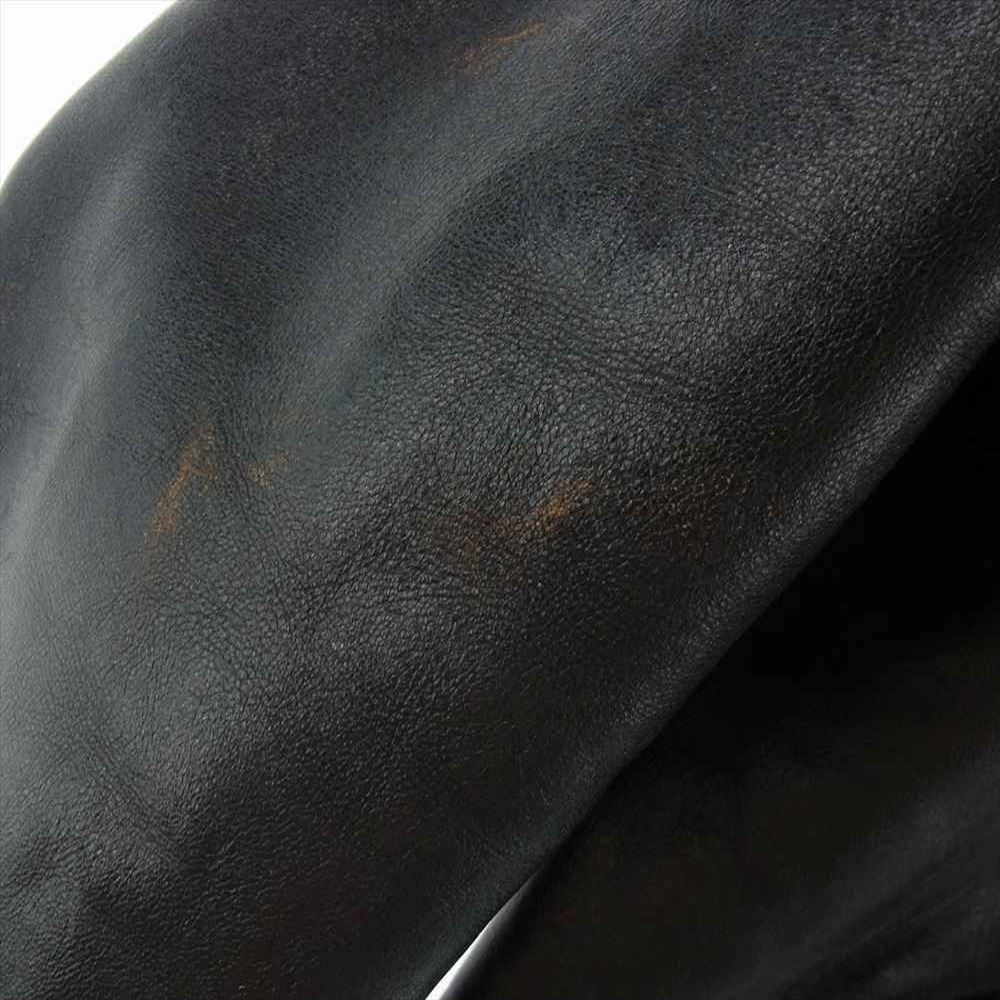 The REAL McCOY'S ザリアルマッコイズ 茶芯 30s SPORTS JACKET NELSON ホースハイド スポーツ ジャケット ネルソン レザー ジャケット ブラック系 38【中古】