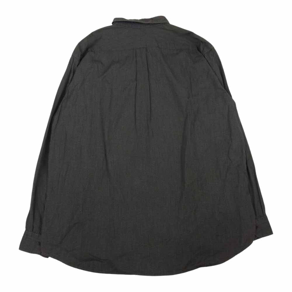COMOLI コモリ 21SS T01-02017 ヨリ杢 長袖 シャツ ブラウン系 2【中古】
