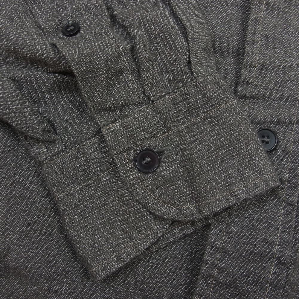 COMOLI コモリ 21SS T01-02017 ヨリ杢 長袖 シャツ ブラウン系 2【中古】