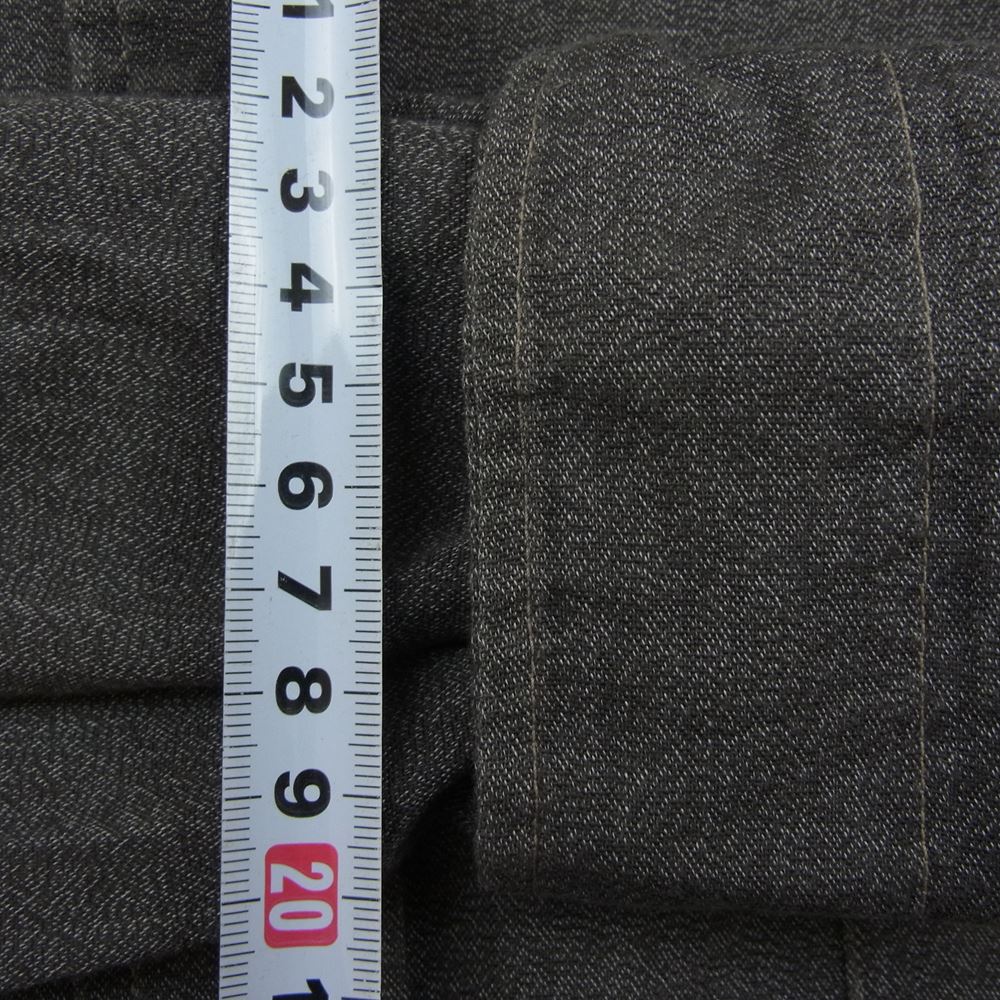 COMOLI コモリ 21SS T01-02017 ヨリ杢 長袖 シャツ ブラウン系 2【中古】