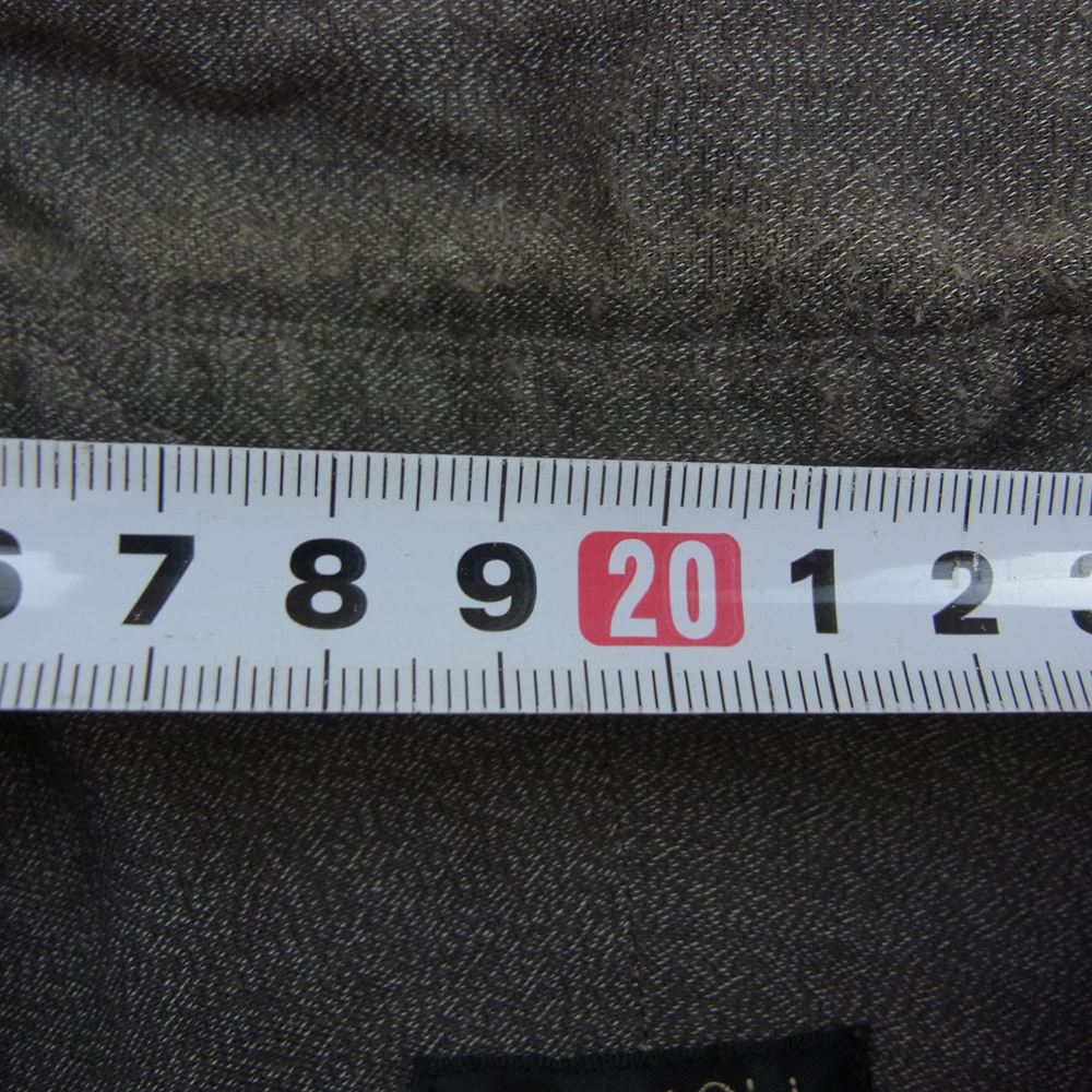 COMOLI コモリ 21SS T01-02017 ヨリ杢 長袖 シャツ ブラウン系 2【中古】