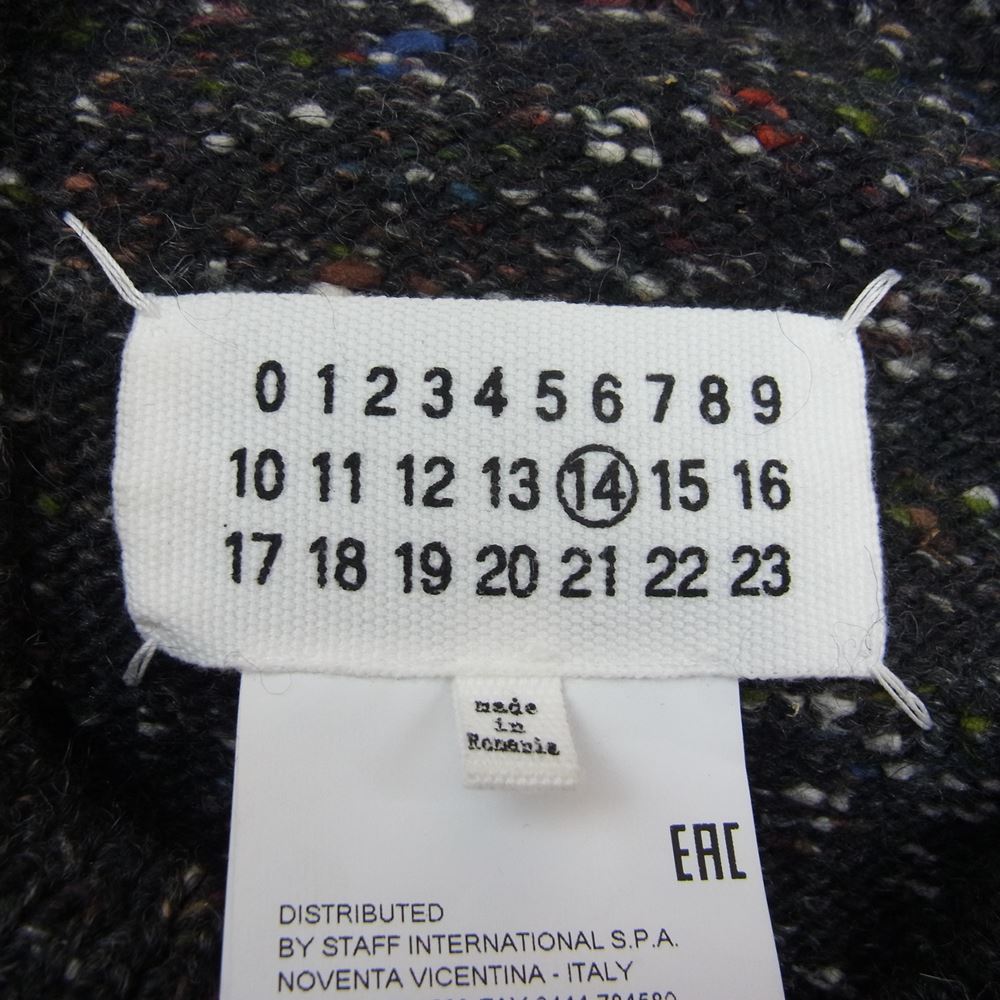MAISON MARGIELA メゾンマルジェラ 17AW S30GP0219 S16106 14ライン Donegal Crew Knit クルーネック ネップ ニット セーター グレー系 M【中古】