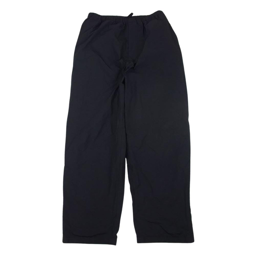 COMOLI コモリ 19AW Q03-03002 製品染め ナイロン トラックパンツ ブラック系 2【中古】