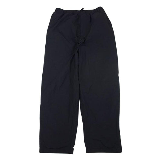 COMOLI コモリ 19AW Q03-03002 製品染め ナイロン トラックパンツ ブラック系 2【中古】
