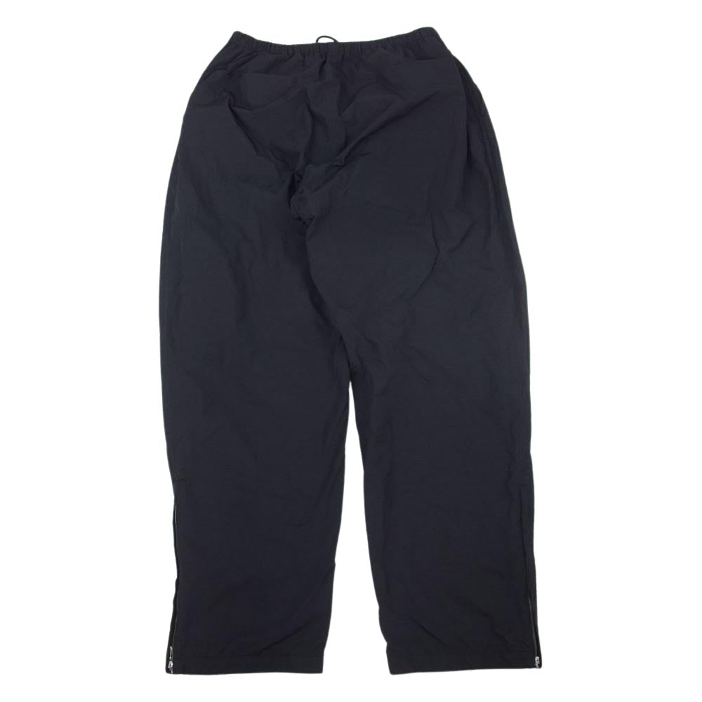 COMOLI コモリ 19AW Q03-03002 製品染め ナイロン トラックパンツ ブラック系 2【中古】