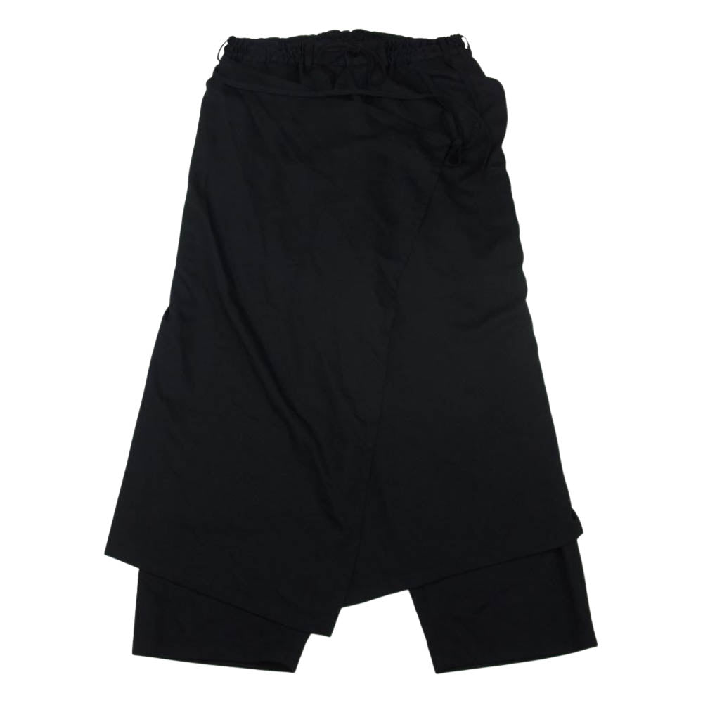 Yohji Yamamoto ヨウジヤマモト GroundY GO-P11-100 ラップスカート レイヤード パンツ ブラック系 3【中古】