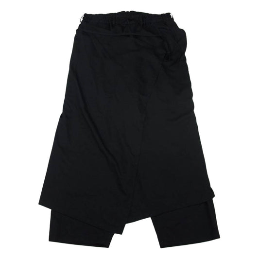 Yohji Yamamoto ヨウジヤマモト GroundY GO-P11-100 ラップスカート レイヤード パンツ ブラック系 3【中古】