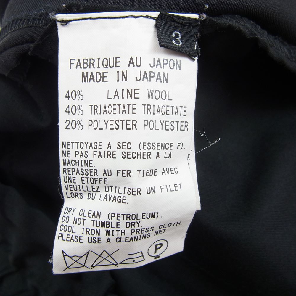 Yohji Yamamoto ヨウジヤマモト GroundY GO-P11-100 ラップスカート レイヤード パンツ ブラック系 3【中古】