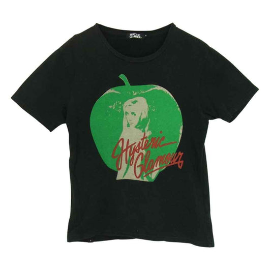 HYSTERIC GLAMOUR ヒステリックグラマー 0234CT07 半袖 スウェット  ブラック系 S【中古】