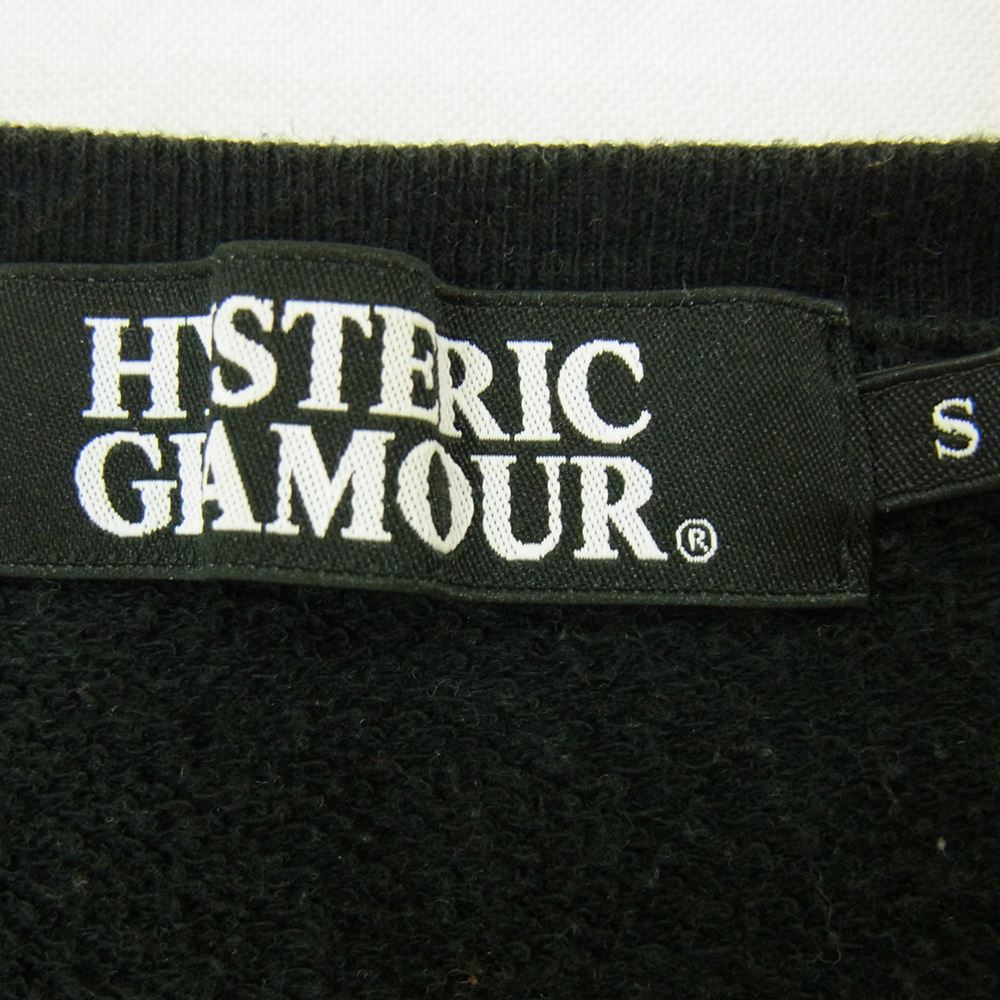 HYSTERIC GLAMOUR ヒステリックグラマー 0234CT07 半袖 スウェット  ブラック系 S【中古】