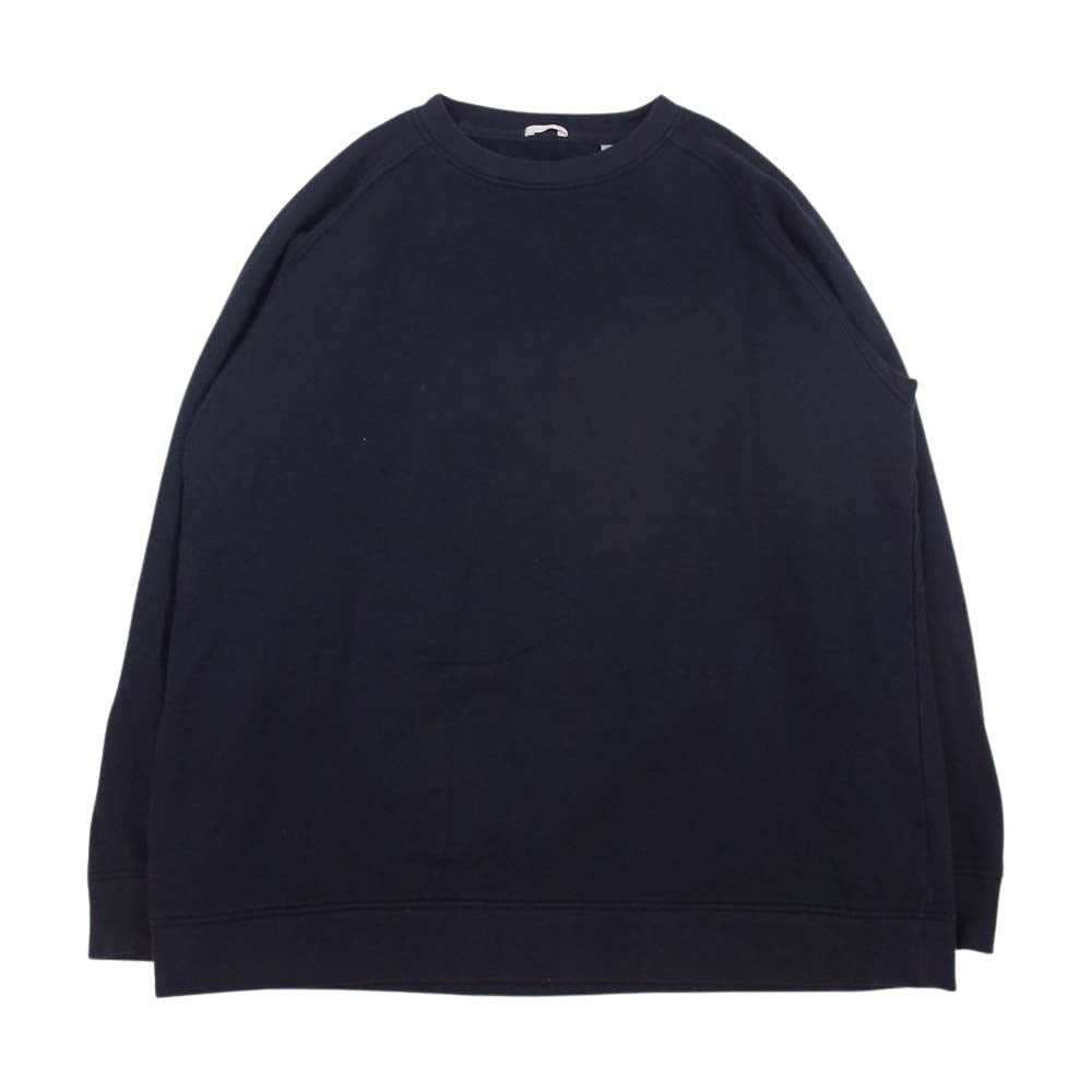 COMOLI コモリ 16AW J03-05004 インレイ起毛 長袖 クルー トレーナー スウェット ネイビー系 2【中古】