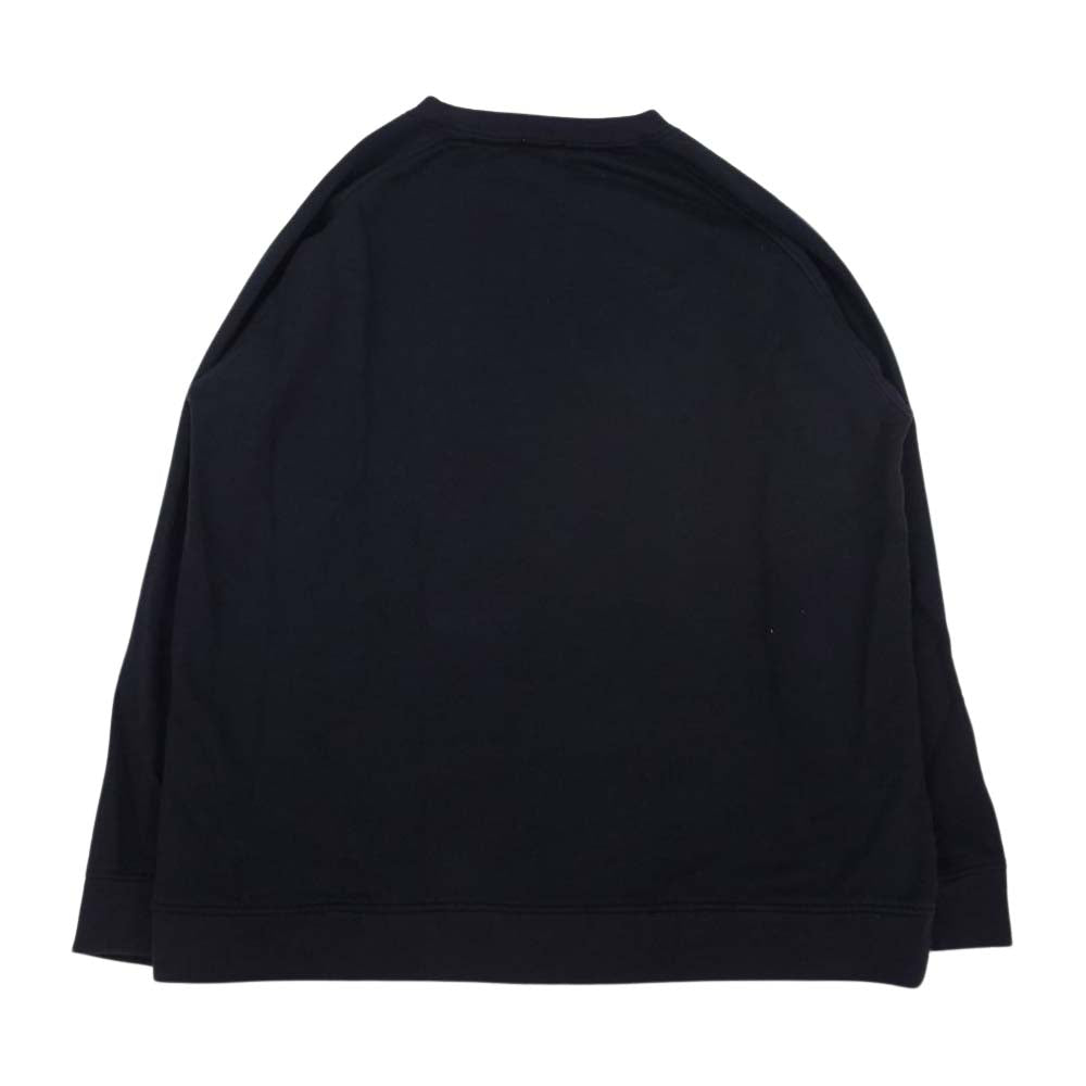 COMOLI コモリ 16AW J03-05004 インレイ起毛 長袖 クルー トレーナー スウェット ネイビー系 2【中古】