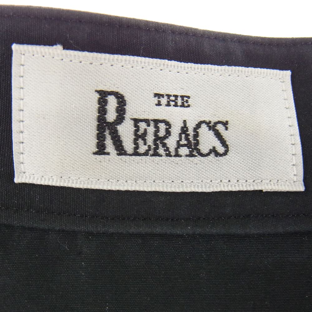 THE RERACS ザリラクス 20SS REBL-201-J BAND COLLAR PLACKET SHIRTS バンドカラー 長袖 シャツ ブラック系 48【中古】