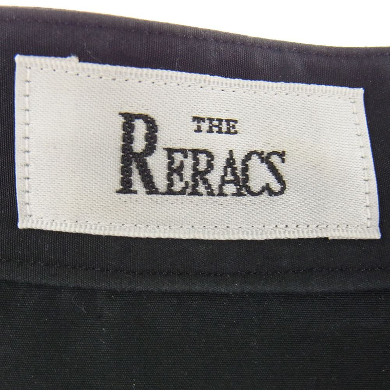 THE RERACS ザリラクス 20SS REBL-201-J BAND COLLAR PLACKET SHIRTS バンドカラー 長袖 シャツ  ブラック系 48【中古】