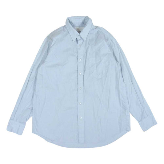 markaware マーカウェア 22SS A22A-10SH03C SOKTAS ORGANIC COTTON POPLIN ソクタス オーガニック コットン ポプリン ダブルカラー 長袖 シャツ グレー系 ライトブルーグレー系 2【中古】