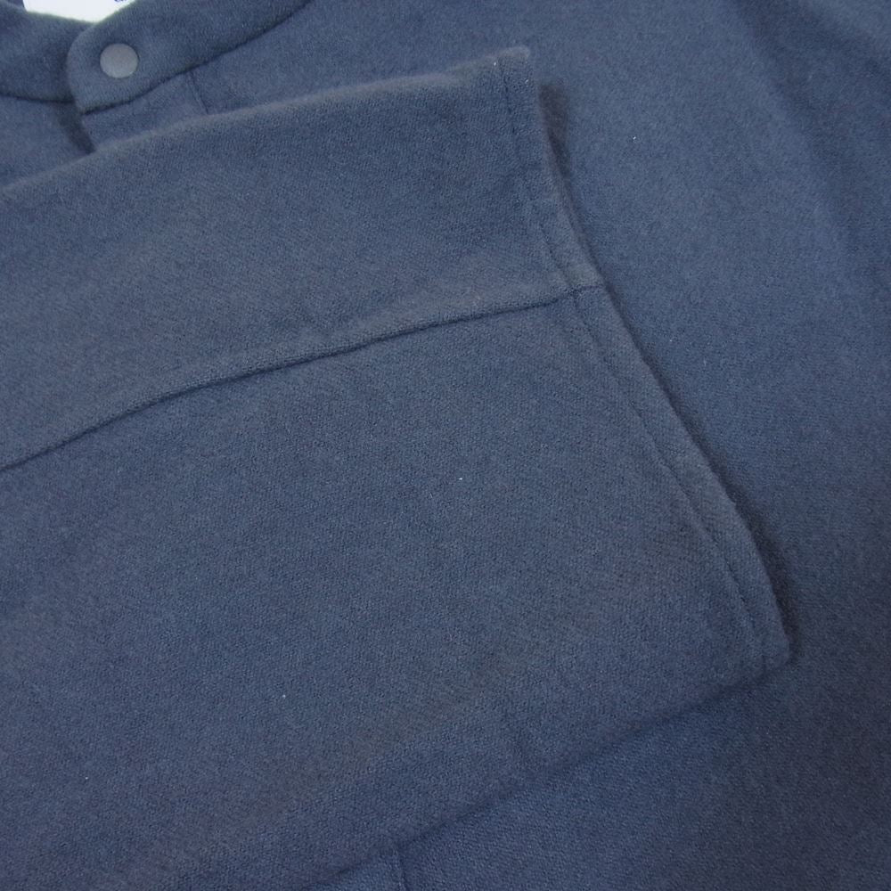 GRAPHPAPER グラフペーパー 20AW GM-203-50091 WOOL FLANNEL BAND COLLAR SHIRT ウール フランネル バンドカラー シャツ チャコール系 2【中古】