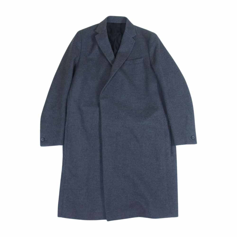 THE RERACS ザリラクス 17FW RECT-151-J ウール メルトン チェスターコート チャコール系 48【中古】