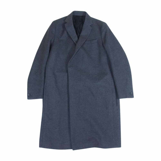 THE RERACS ザリラクス 17FW RECT-151-J ウール メルトン チェスターコート チャコール系 48【中古】