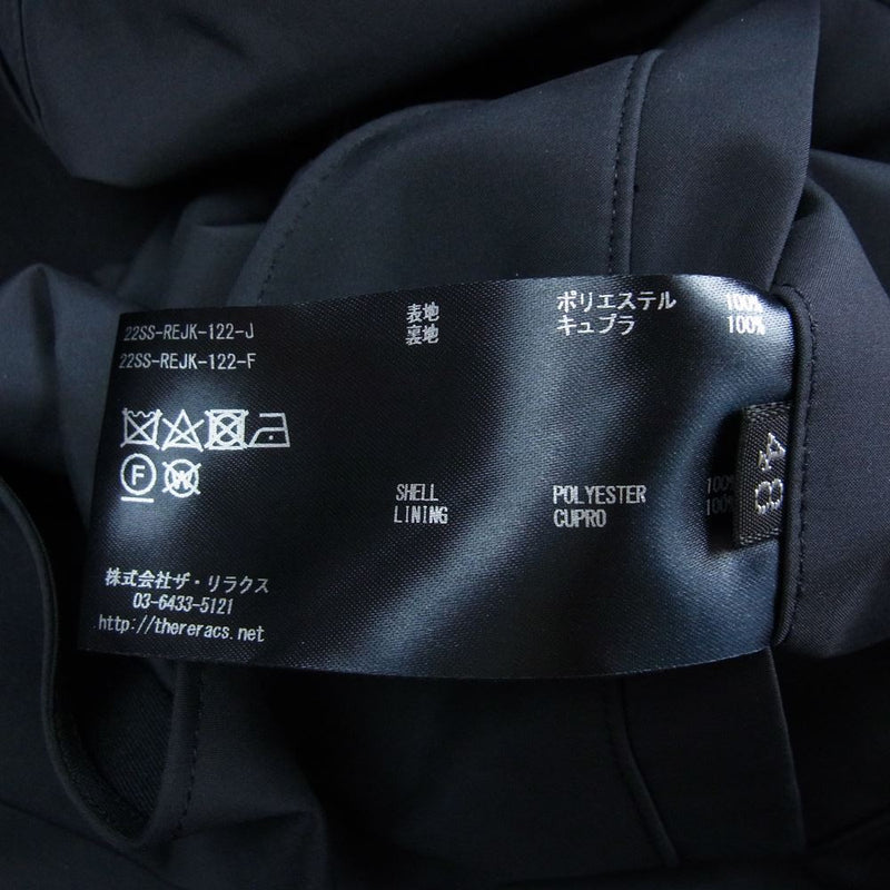 THE RERACS ザリラクス 22SS REJK-122-J THE SHORT BALCOLLER COAT ショート バルカラー コート ブラック系 48【中古】