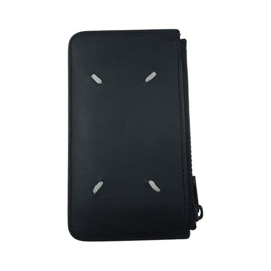 MAISON MARGIELA メゾンマルジェラ S55UA0023 PS935 4ステッチ フラグメントケース レザー コイン カードケース ブラック系【中古】