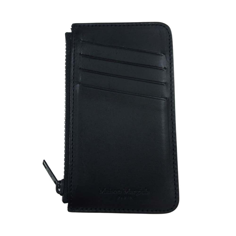 MAISON MARGIELA メゾンマルジェラ S55UA0023 PS935 4ステッチ フラグメントケース レザー コイン カードケース ブラック系【中古】