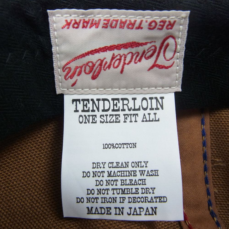 TENDERLOIN テンダーロイン T-TRUCKER CAP DUCK ダック トラッカー キャップ ブラウン系【美品】【中古】