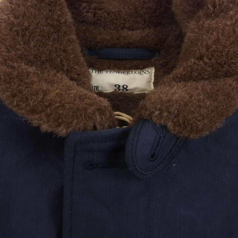 TENDERLOIN テンダーロイン T-1 DECK JKT アルパカ ボア デッキ ジャケット ネイビー ネイビー系 38【中古】