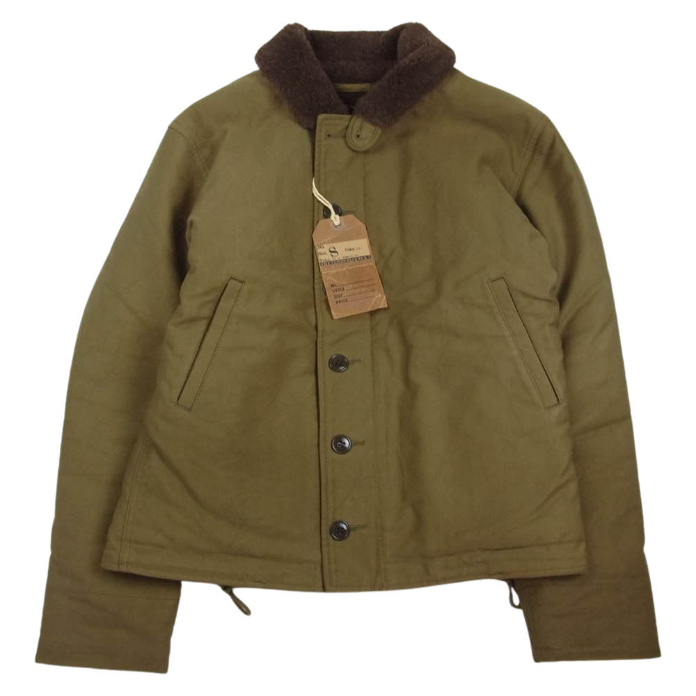 TENDERLOIN テンダーロイン T-1 DECK JKT アルパカ ボア デッキ ジャケット カーキ カーキ系 38【中古】
